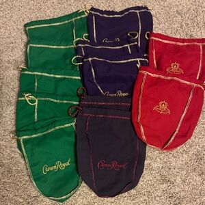 Crown Royal Drawstring Bags Set